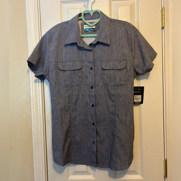 Magellan Outdoors Women's👱🏽‍♀️Aransas Pass Heathered Fishing🎣Top Sz XL - Picture 2 of 10